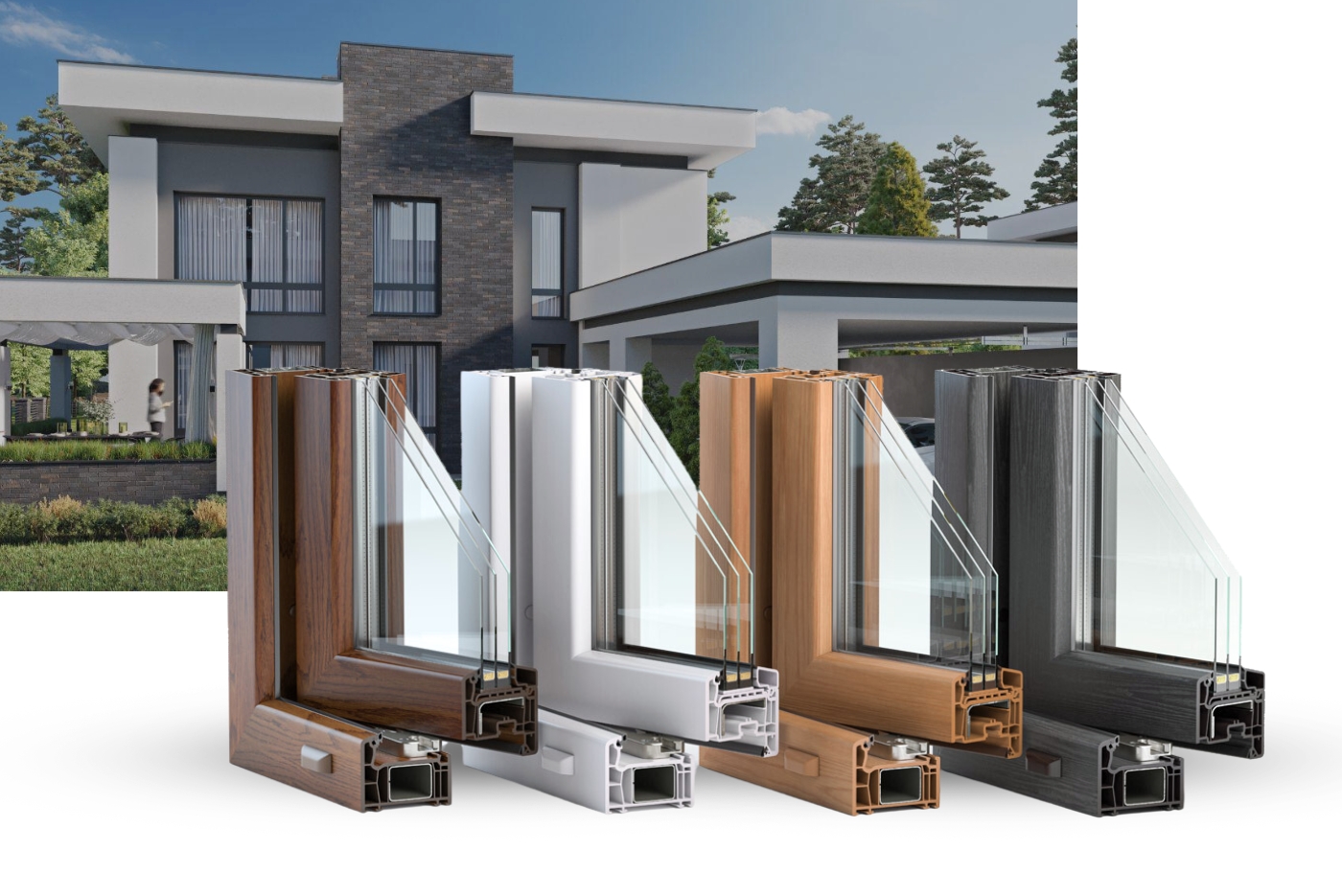 Geamuri și uși PVC